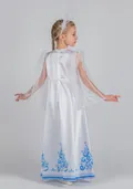 Костюм Снегурочка / Метелица удлиненный для девочки (рост 122-128)