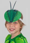 Головной убор - маска Кузнечик зеленый