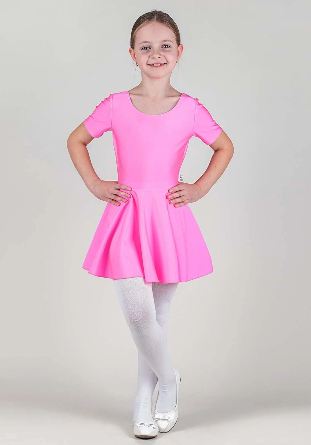 Гимнастическое платье для Ритмики (рост 122-128 / красный)