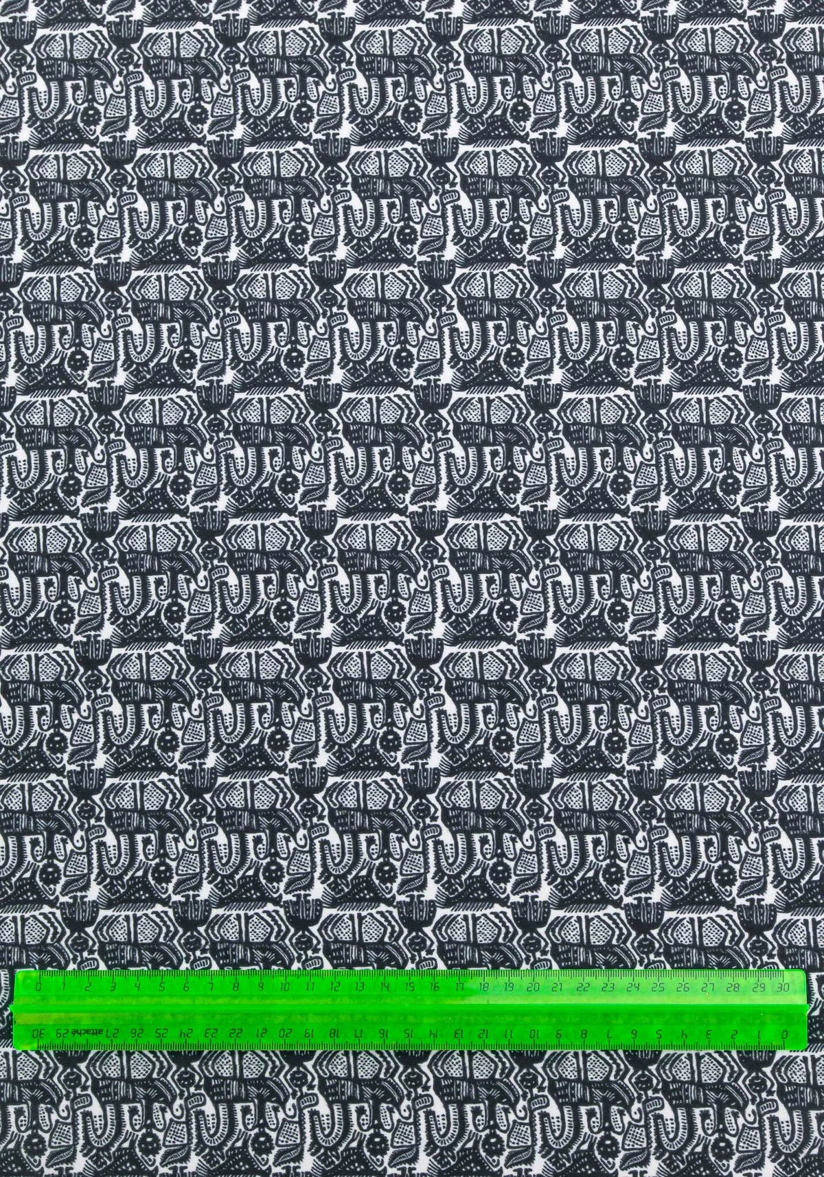 Набивная ткань Север (Креп-сатин)