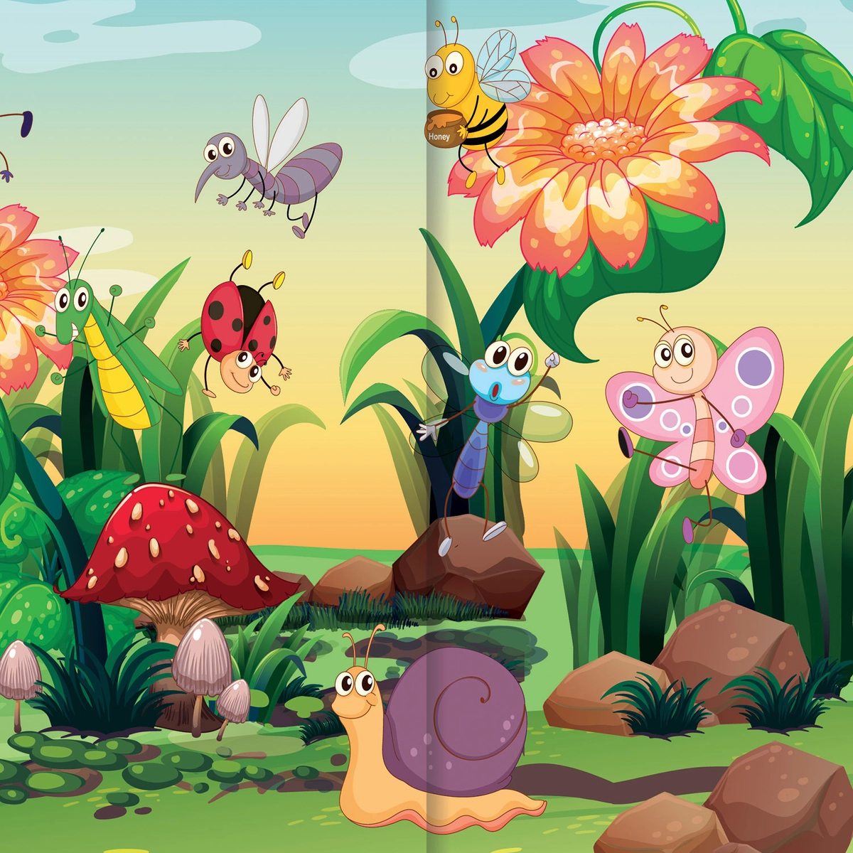 Муха-Цокотуха - Декорация / Занавес сцены (3м*3м / Набор для шитья)