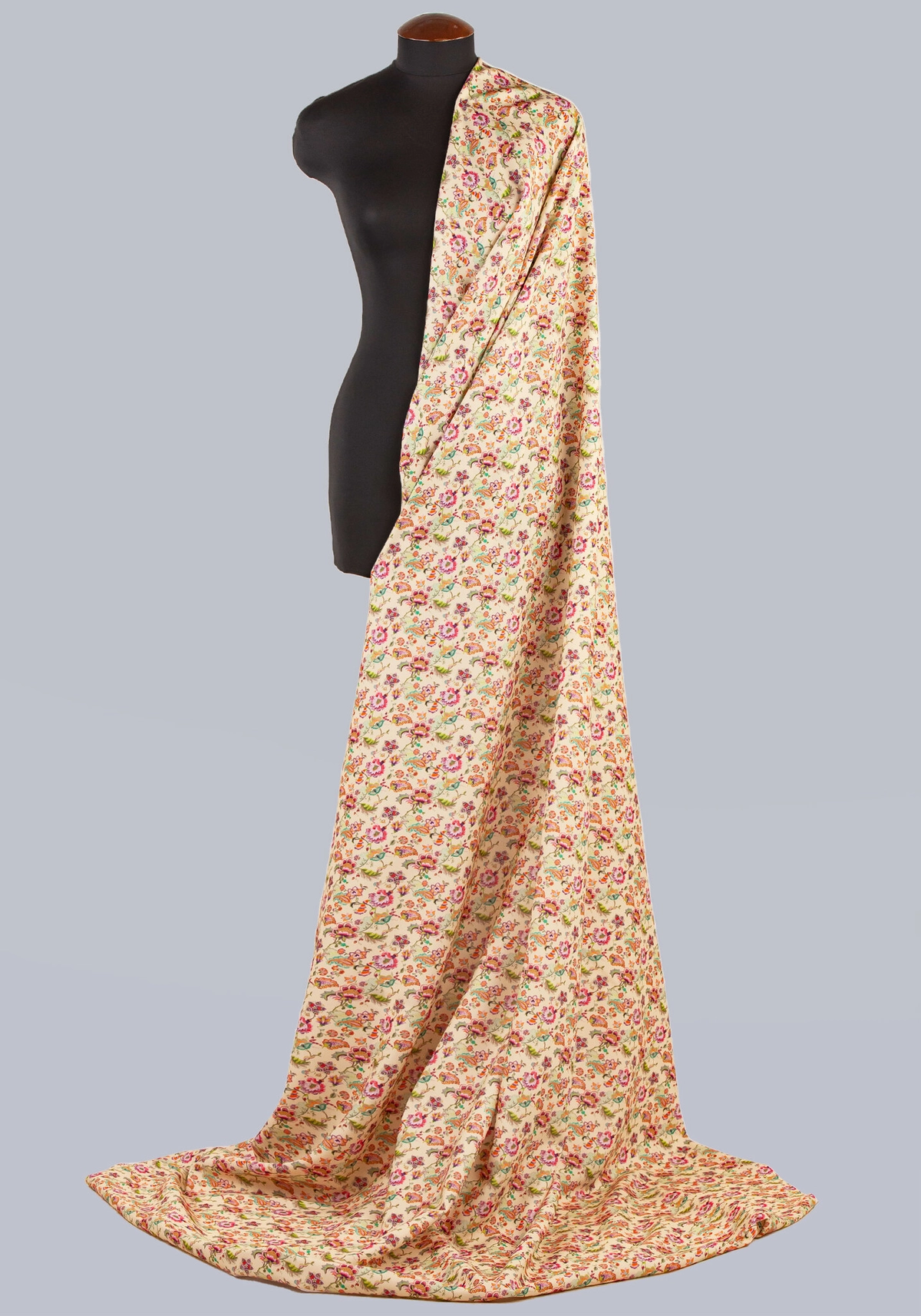 Ткань Аленький цветочек (Креп-сатин)