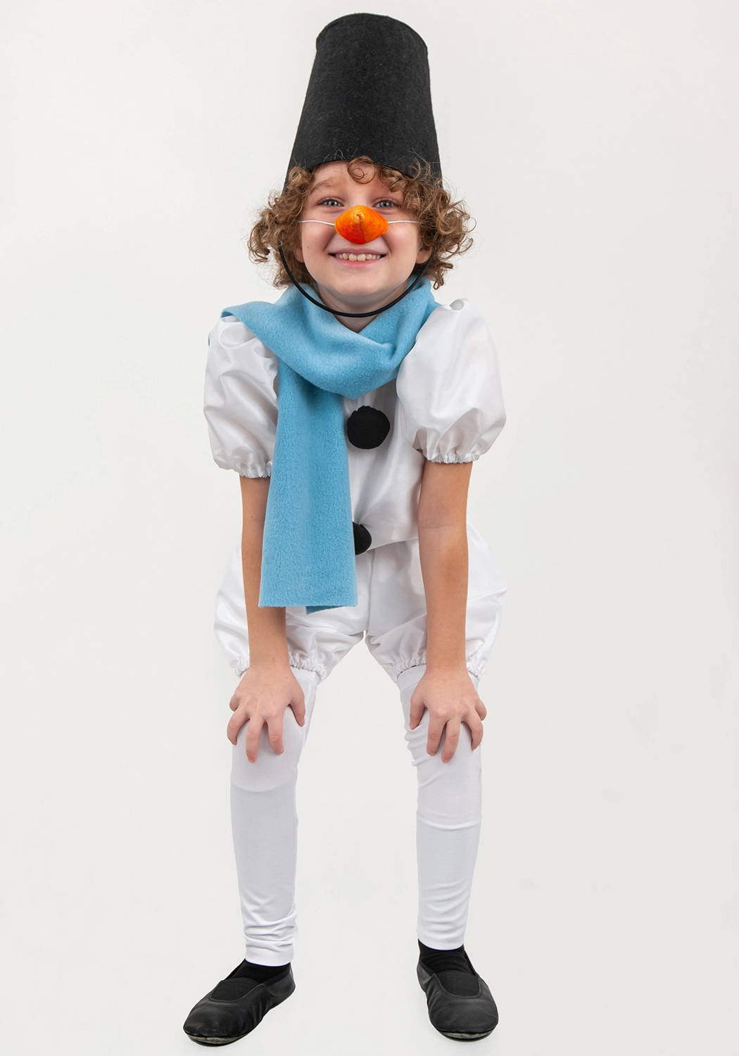 Снеговик костюм для мальчика (рост 110-116)