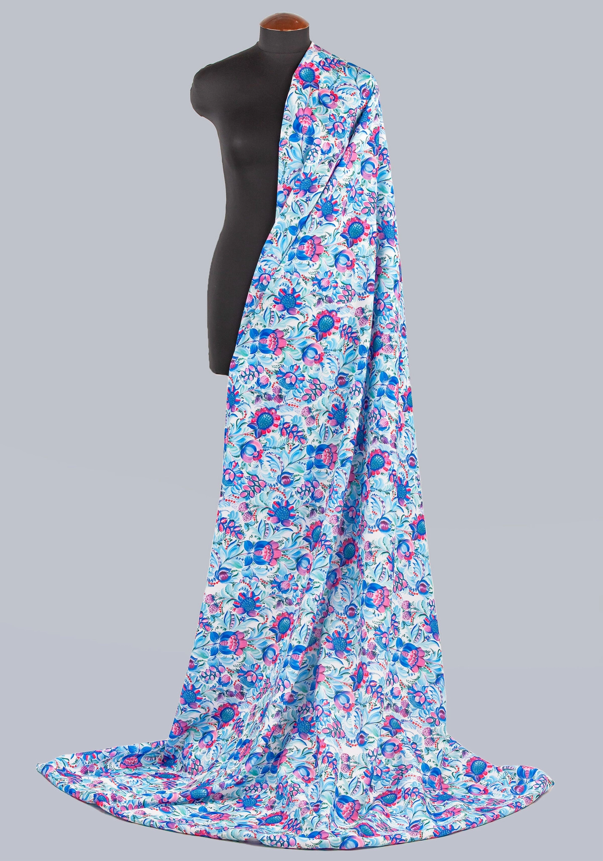 Ткань Петриковская роспись (Креп-сатин)