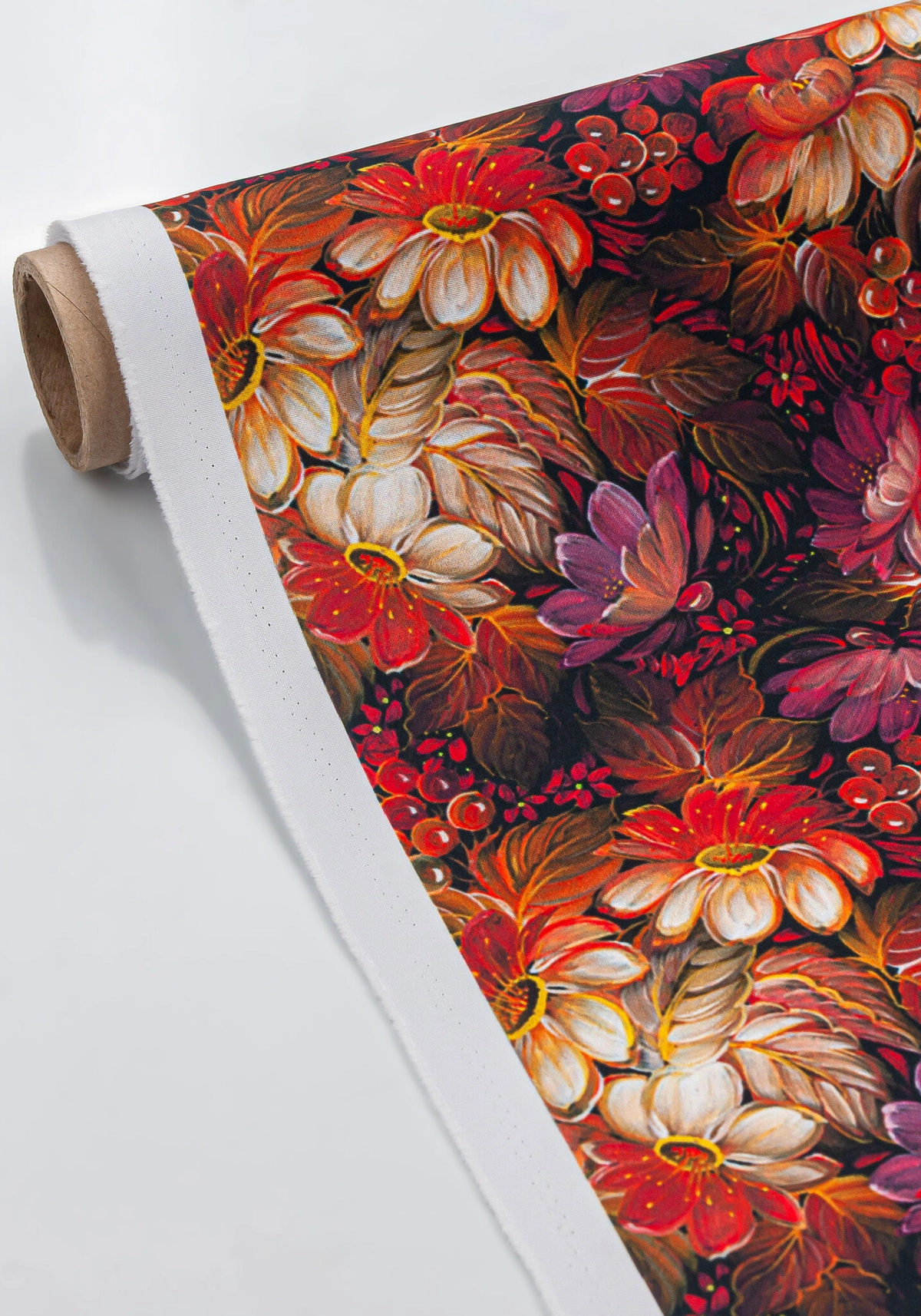 Ткань Осенний Бал (Креп-сатин)