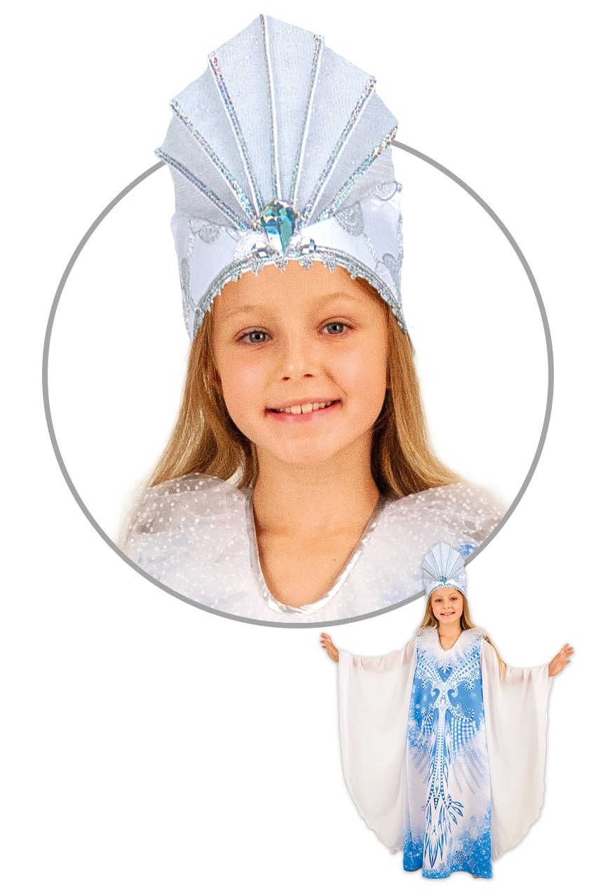 Корона Снежной королевы для девочки