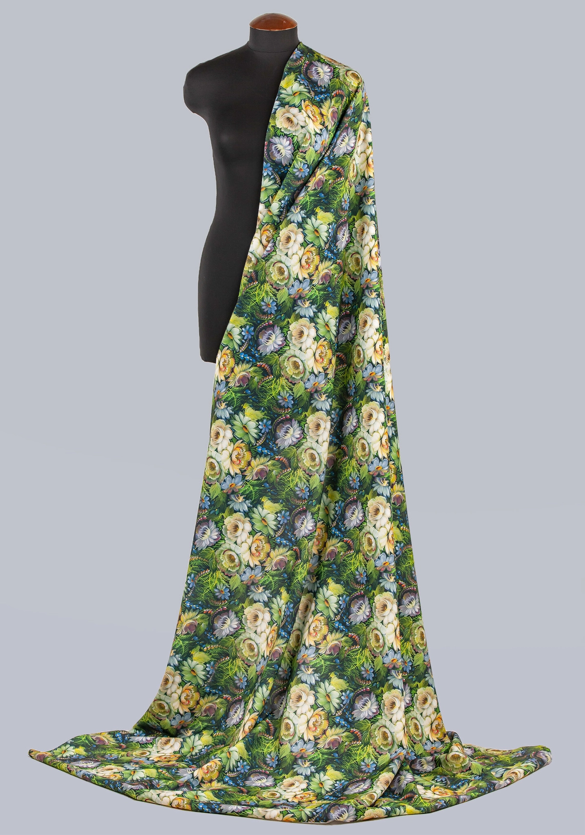 Ткань Таинственный сад (Креп-сатин)