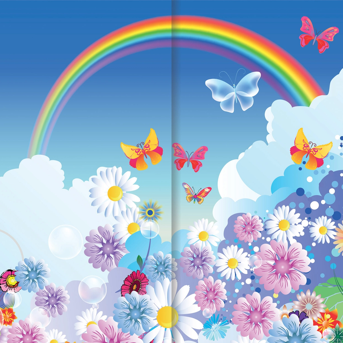 Путешествие в страну Радуги - Декорация / Занавес сцены (3м*3м / Набор для шитья)