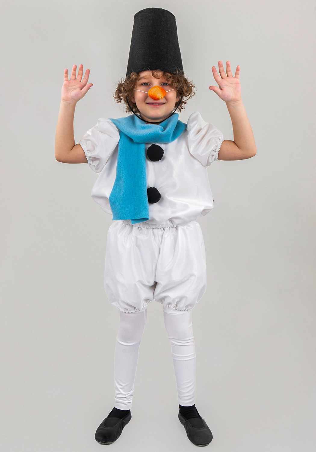 Снеговик костюм для мальчика (рост 110-116)