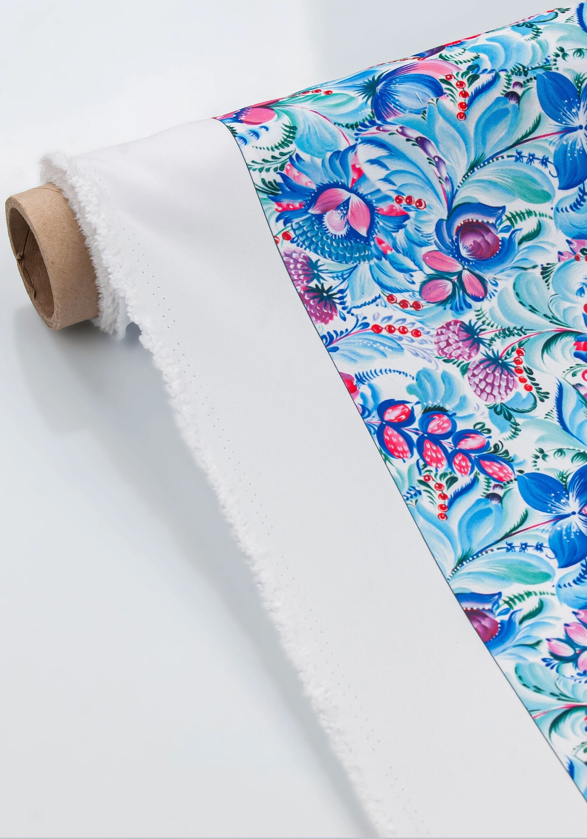 Ткань Петриковская роспись (Креп-сатин)