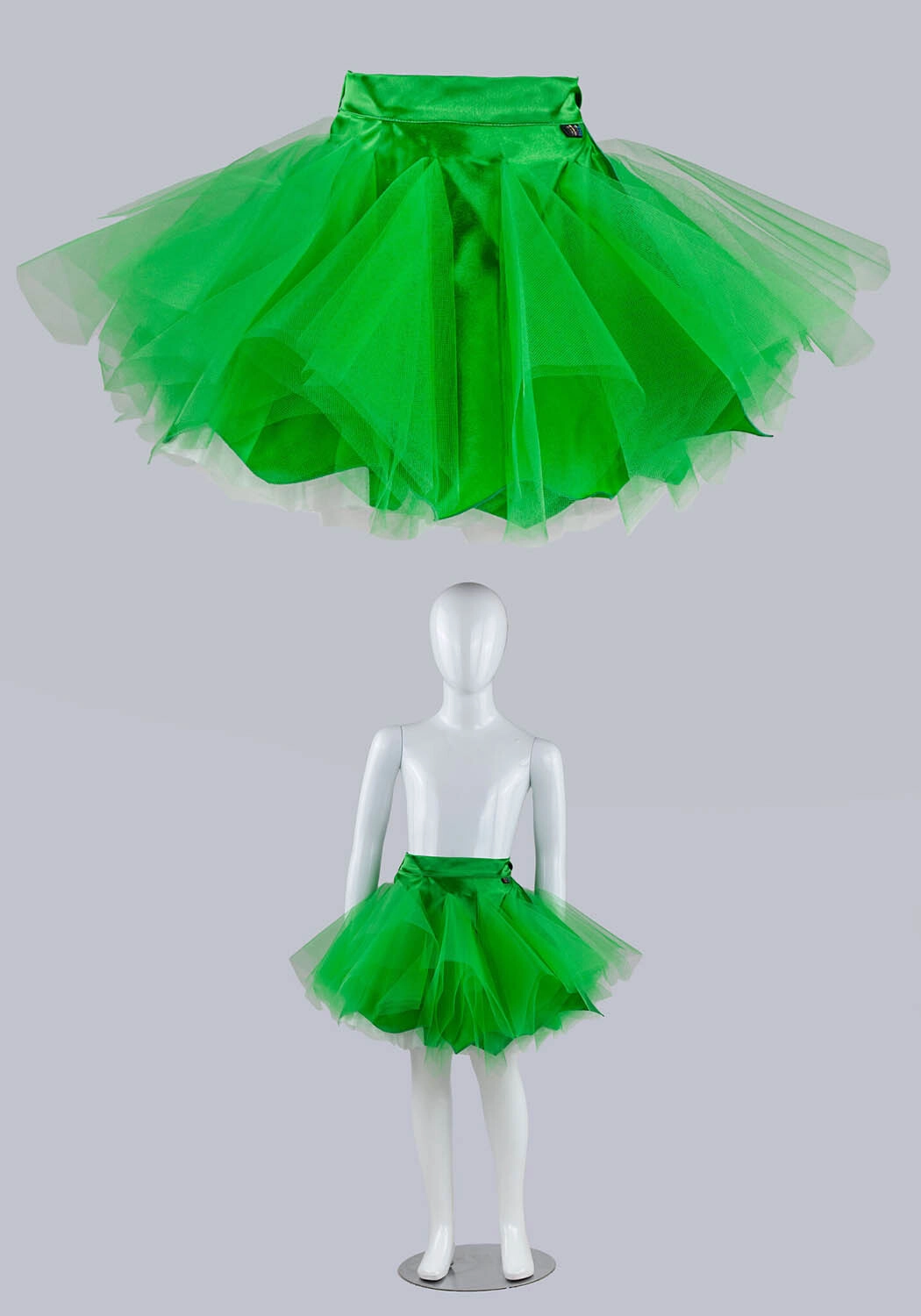 Юбка - пачка для костюмов цветов зеленая (рост 140-158)