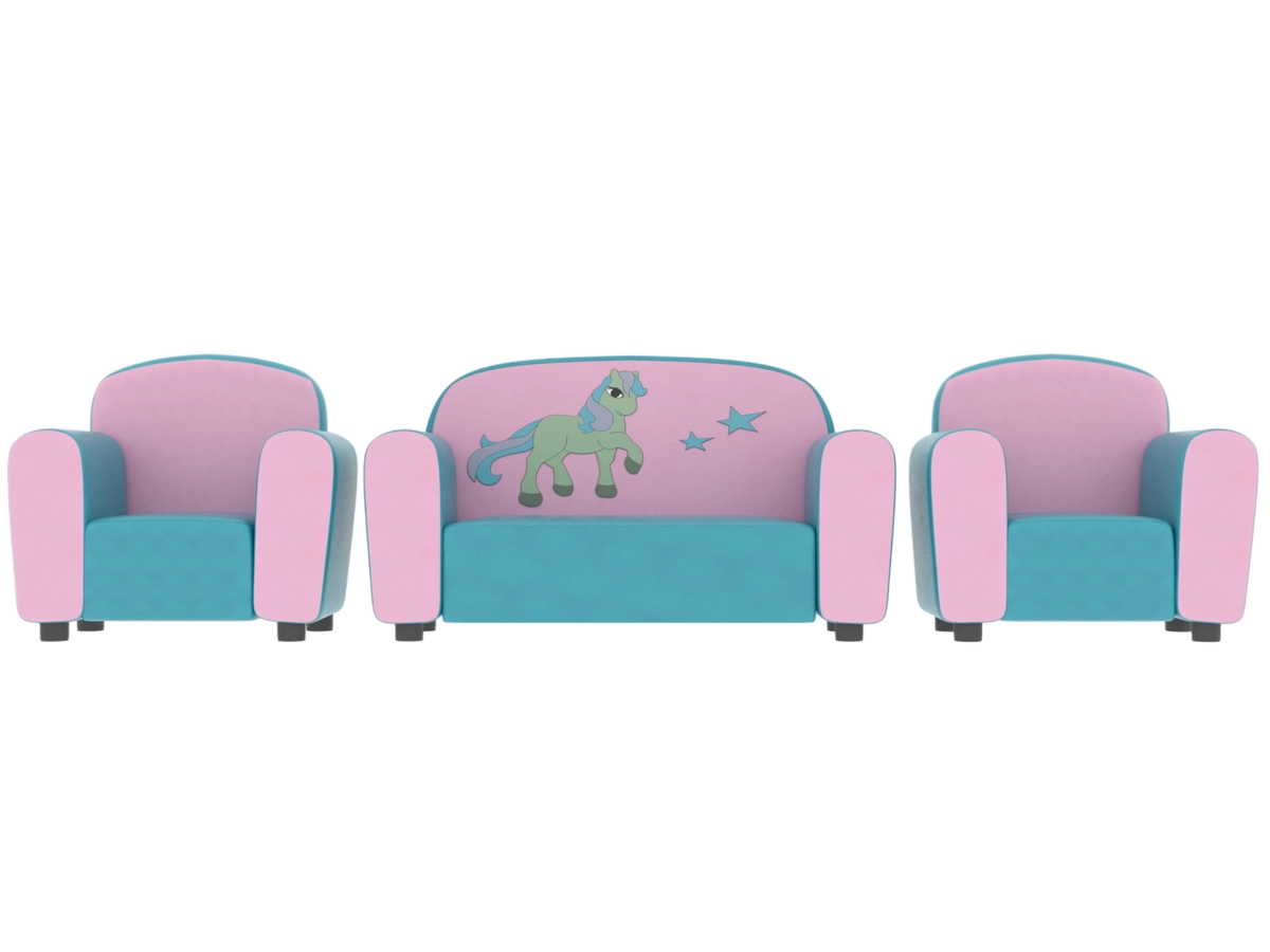 Комплект детской мягкой мебели&quot;Пони&quot;.