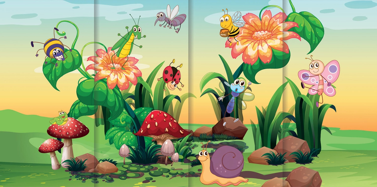 Муха-Цокотуха - Декорация / Занавес сцены (3м*3м / Набор для шитья)