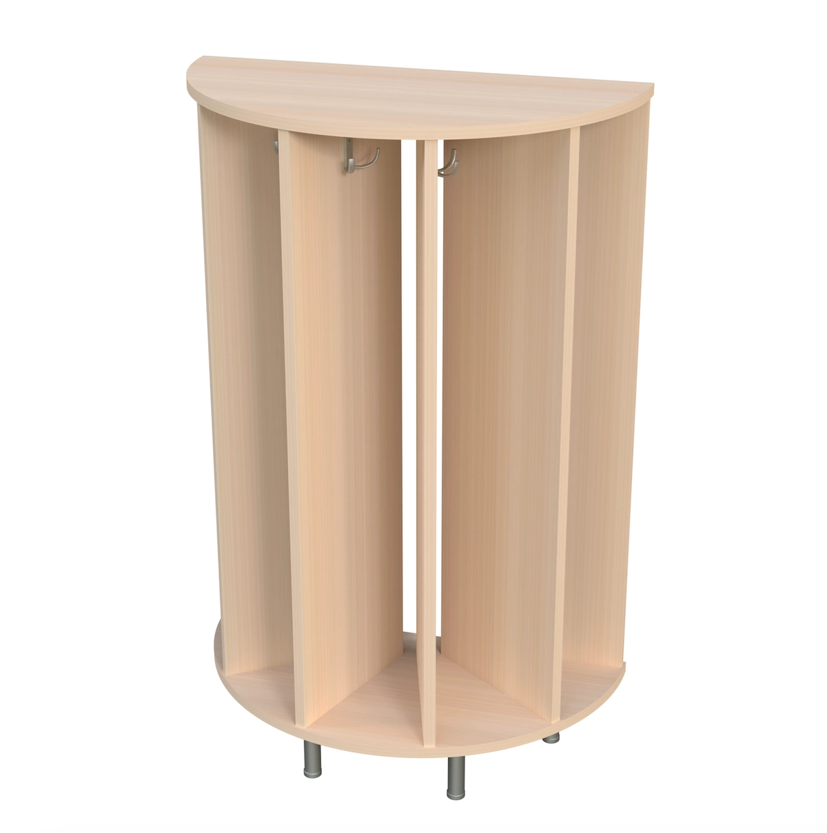 Шкаф для полотенец напольный 5 местный полукруглый