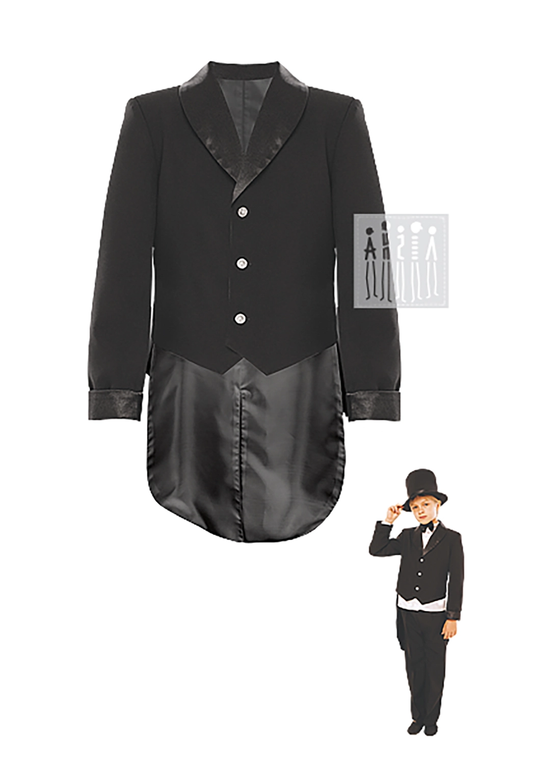 Фрак черный (рост 122-128)