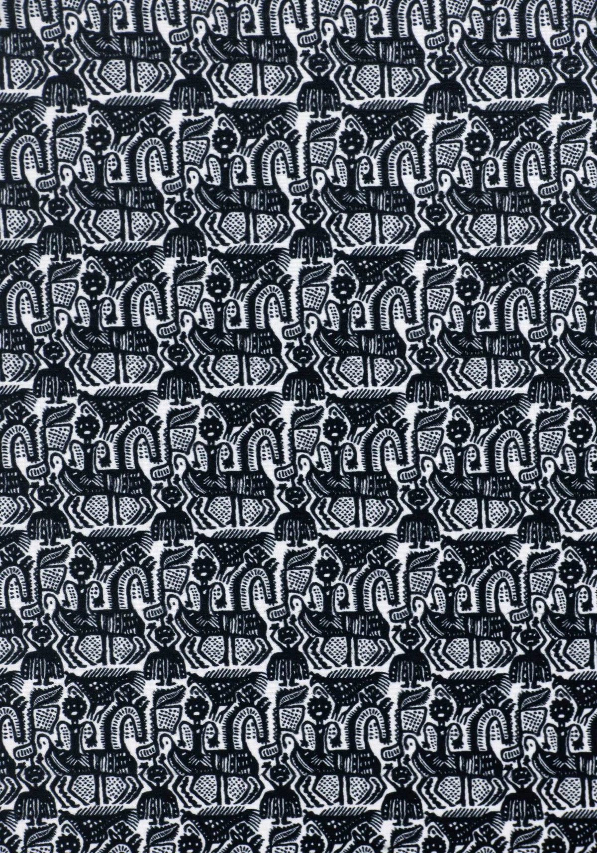 Набивная ткань Север (Креп-сатин)