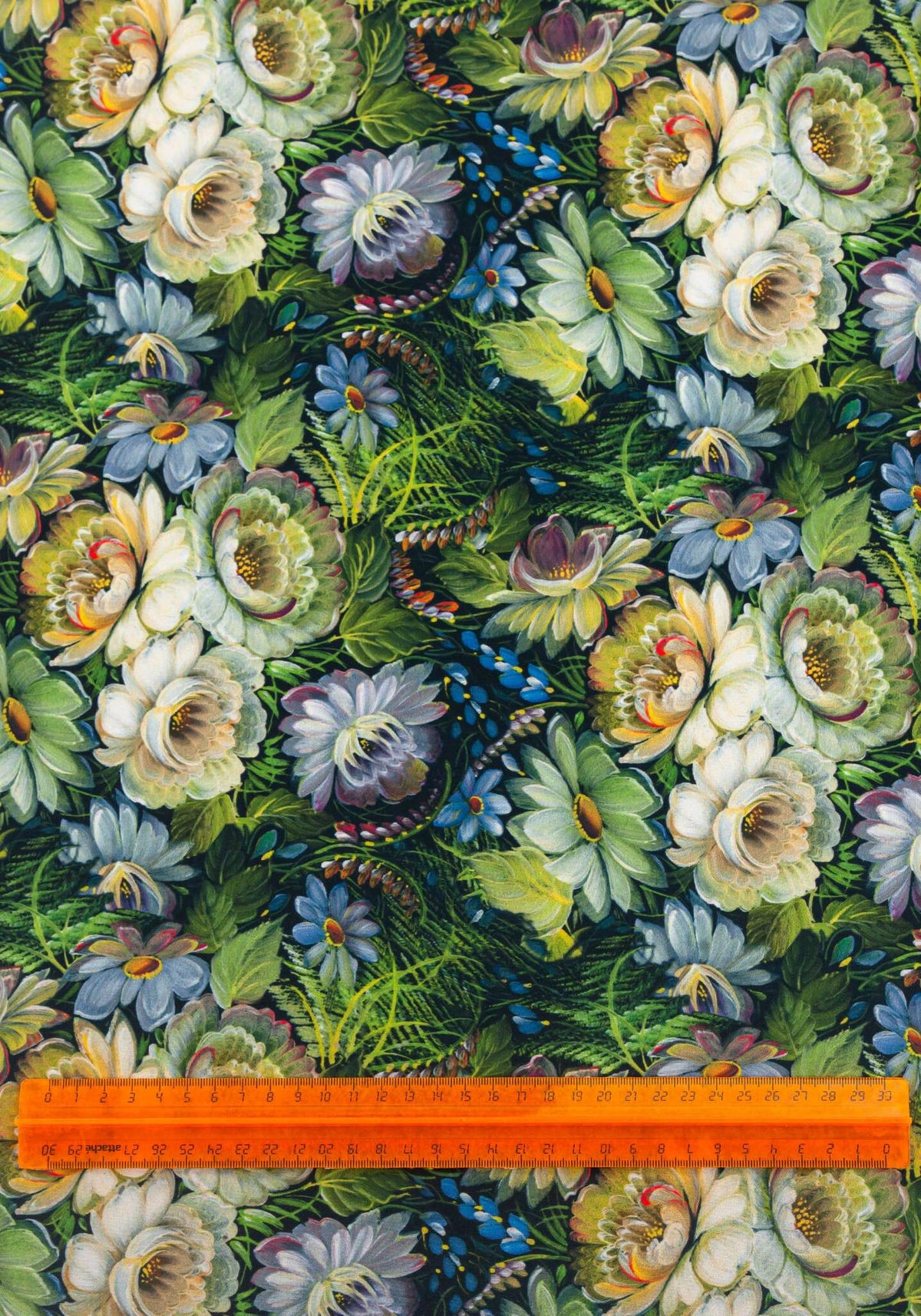 Ткань Таинственный сад (Креп-сатин)