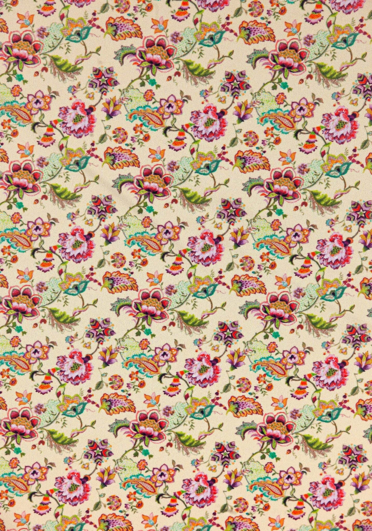 Ткань Аленький цветочек (Креп-сатин)