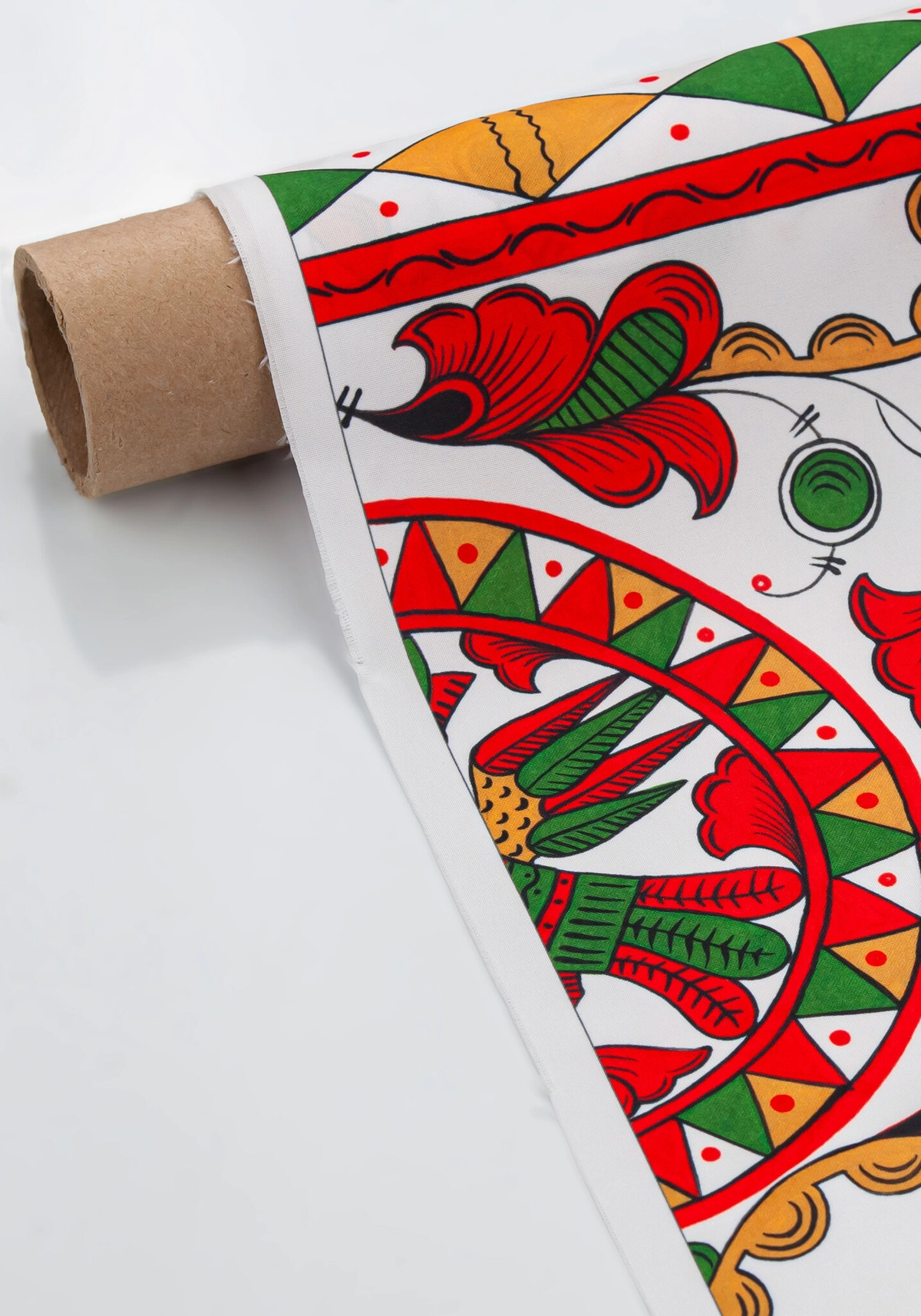 Ткань Пермогорская роспись (Креп-сатин)