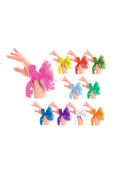 Цветок на руку Конфетти (красный)