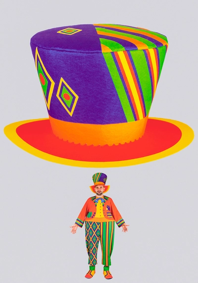 Шляпа Клоуна Клёпы для взрослого (Готовое изделие)