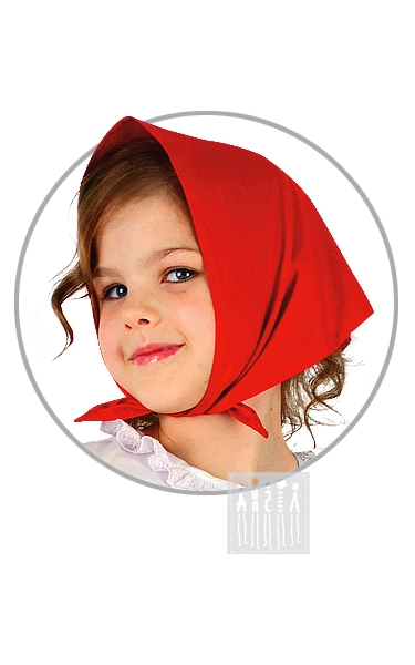 Платочек на голову или в руку (красный)