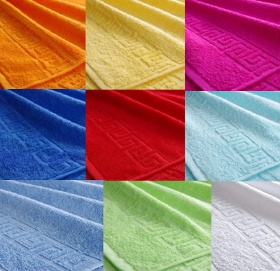 Полотенце махровое цветное