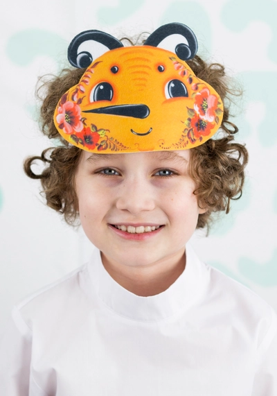 Головной убор - маска Пчелка / Сороконожка / Муравей с Жостовской росписью