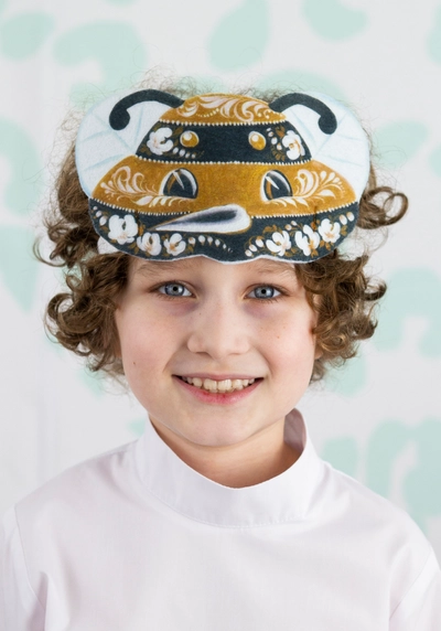 Головной убор - маска Шмель с Санкт-Петербургской росписью