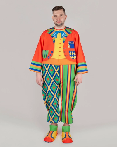 Комбинезон Клоуна Клёпы для взрослого (164-170 / размер 46-54 / Готовое изделие)