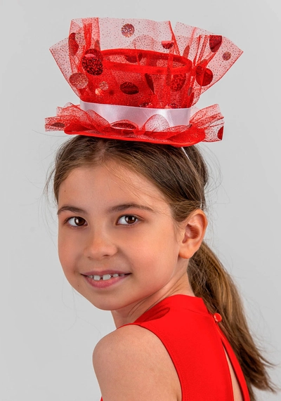 Шляпка Конфетти (красный)