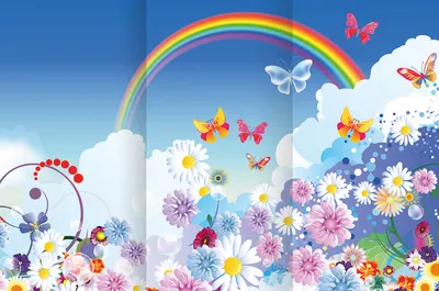 Путешествие в страну Радуги - Декорация / Занавес сцены (3м*3м / Набор для шитья)