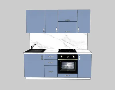 Кухня ЛДСП 2м (для электрической поверхности)