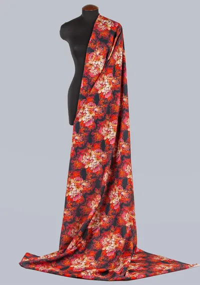 Ткань Расписная Осень (Креп-сатин)