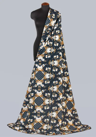 Ткань Петербургская роспись (Креп-сатин)