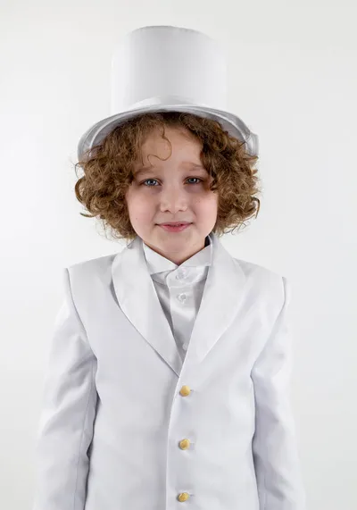 Костюм Фрак белый для детей (рост 122-128)