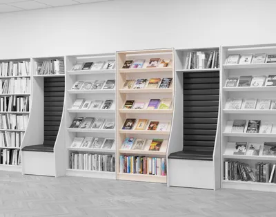 Стеллаж односторонний (библиотека)