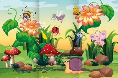 Муха-Цокотуха - Декорация / Занавес сцены (2,8м*6м / ГОТОВЫЙ занавес)