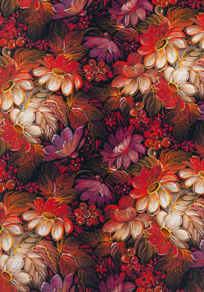 Ткань Осенний Бал (Креп-сатин)