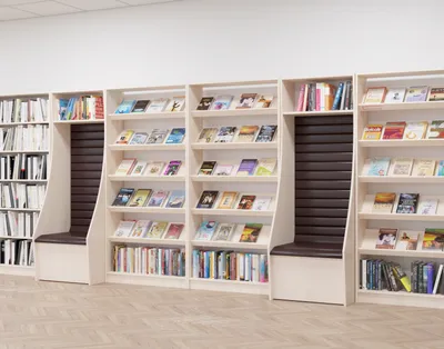 Стеллаж односторонний (библиотека)