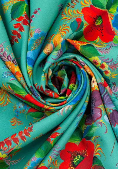 Ткань Танец Стрекозы (Креп-сатин)