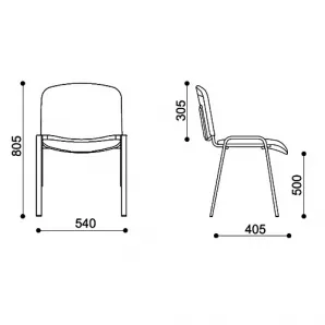 Стул «Изо» (крашенная рама)